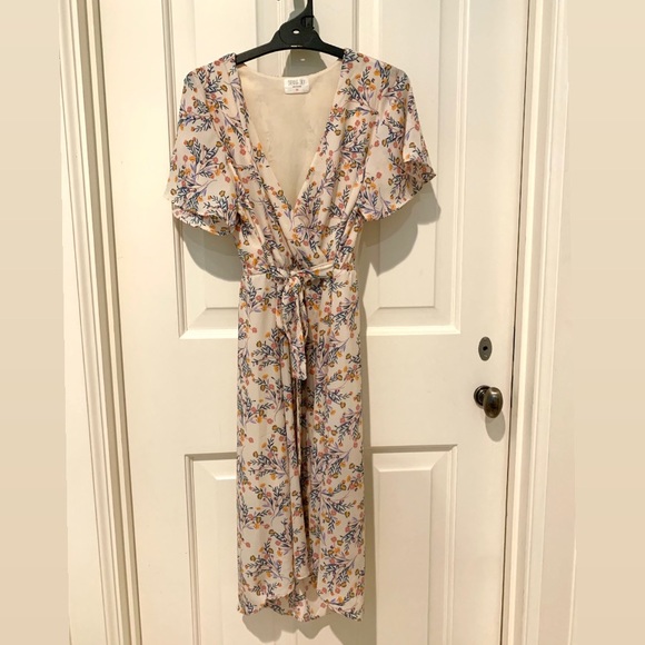 Sienna Sky Floral Wrap Dress - Picture 3 of 5
